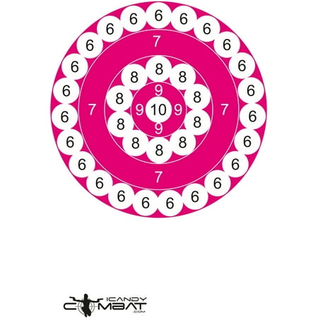Hot Pink Multi Circle Practice Shooting Targets - Target Shooter For Hand