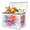 Color 2, variant on Jiaoprinted Vintage United States State Map Toy Storage Box Chest with Lid & Divider, Retro Foldable Toy Organizer Bin with Sturdy Handles for Nursery Living Room, 85L, 25"x13"x16"