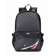 thumbnail image 1 of Mochila XtellarTiburón Para Hombre color negro, Estilo Casual De Viaje, Estampado Cuadros, Mochila Escolar Y Para Laptop, Multifuncional, 1 of 5