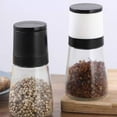 thumbnail image 2 of ACDANC 2 Pcs Salt and Pepper Shakers,Thick and Lead-Free Glass Body Salt Container,Cap Salt Shaker for Moisture and Dust Protection,Style10, 2 of 4