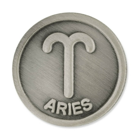 PinMart's Antique Silver Aries Zodiac Pin