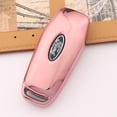 thumbnail image 6 of Glossy Rose Gold Soft TPU Remote Key Fob Cover Case For Ford Lincoln 4 / 5 Button Intelligent Keyless, 6 of 6