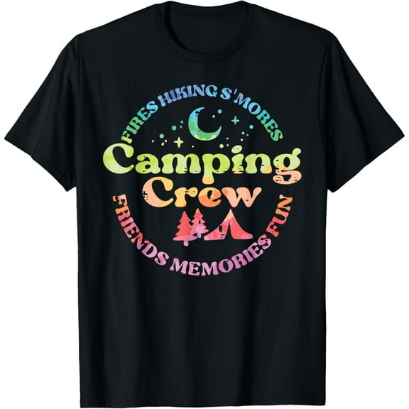 t-shirt Camping Crew Family Friends Girls Kids Toddler Youth Women T-Shirt.