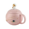 thumbnail image 2 of Astronaut Mug, Cute Astronaut Mug Novelty Ergonomic Handle  for Milk Pink, 2 of 8