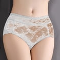 thumbnail image 4 of 50% Off Clear! Women's Fashion Sexy Transparent Middle-waisted Pants Panties Thong Lace White L, 4 of 7