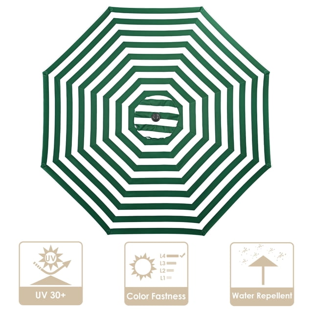 Yescom 9 Pi Auvent de Remplacement pour Parasol de Patio, Couverture Pare-Soleil de Table de Marché, Jardin
