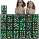 thumbnail image 2 of 16 hojas de pegatinas luminosas para tatuajes para niños en la oscuridad, tatuajes temporales, pegatinas de dibujos animados, regalo de fiesta, 2 of 8