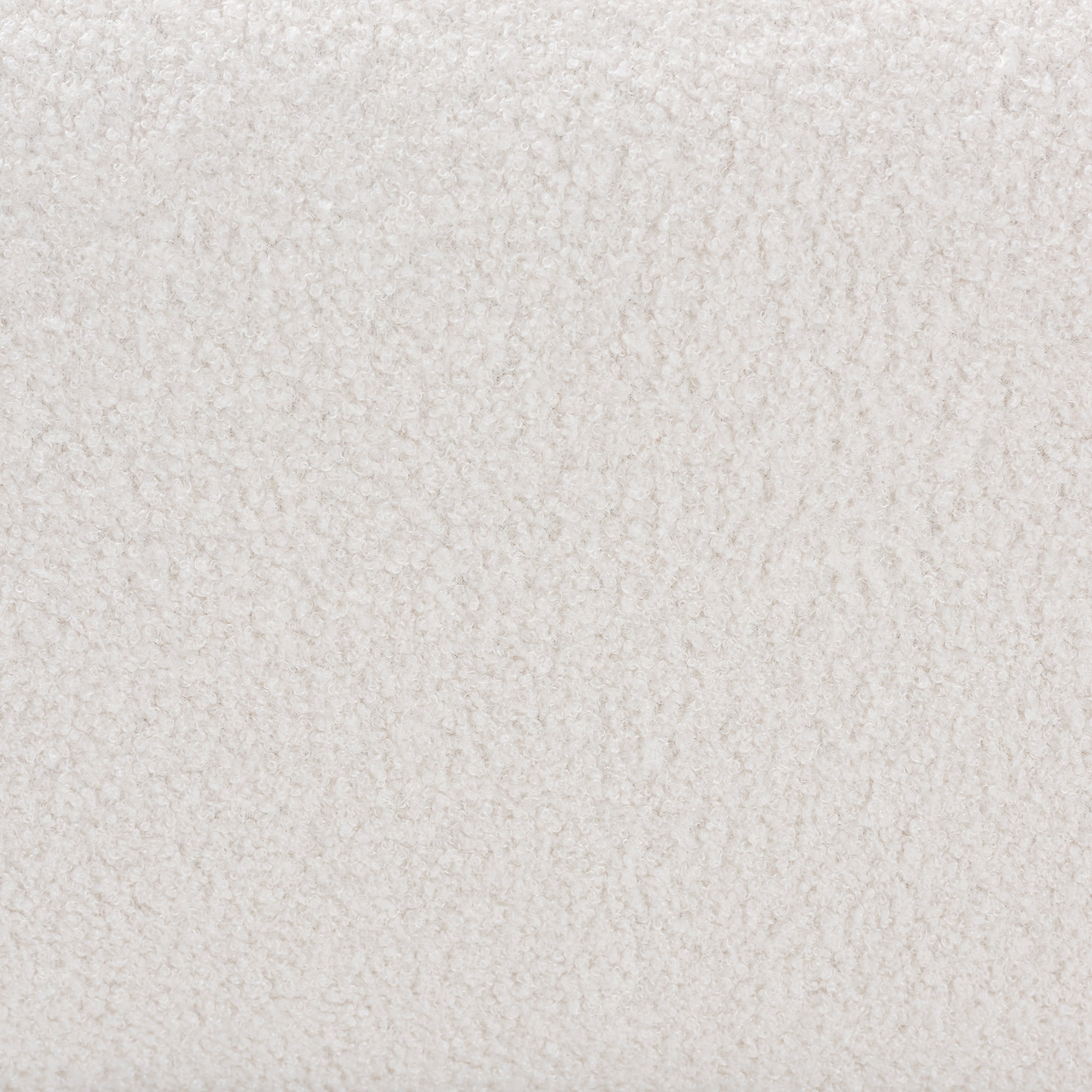 Baxton Studio Athena Modern and Contemporary Ivory Boucle Upholstered and Black Finished Wood Square Ottoman
