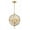 Antique Gold, variant on 3 Light Chandelier In Traditional And Contemporary Style 14 Inches Wide By 19.75 Inches High -Traditional Installation Crystorama Lighting