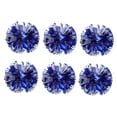 thumbnail image 4 of WHAMVOX Cheerleader Pompom 6Pcs Blue Silver Plastic for Cheerleading and Dancing, 4 of 8