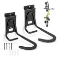 thumbnail image 1 of Slatwall Bike Hooks, Heavy Duty Bicycle Hangr with PVC Coating, Wall Mount Vertical Bicycle Storage Rack - 2 Pack, 1 of 6