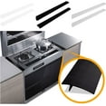 thumbnail image 2 of 2 Pack Flexible Kitchen Stove Gap Covers, Silicone Gap Fillers Between Counter and Stovetop, Oven, Washer, Dryer, Easy to Wipe, Food grade (Black, 21 Inches), 2 of 7