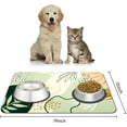 thumbnail image 2 of Pet Feeding Mat for Food and Water - Absorbent Dog and Cat Bowl Mat Protects Floors - Quick Dry, Non-Slip, Waterproof - 12"x20", 2 of 6