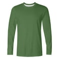 thumbnail image 2 of Lmnyox Long Sleeve Casual Athletic T Shirts for Men Classic Solid Crew Neck Basic Sport Pullover Tee, 2 of 4