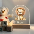 thumbnail image 5 of Personalized FREE Custom Cute Lion Night LED Lamp For Kids Room, Baby Gift, Girls Boys Night Light, Bedroom Nursery Decor, Night Light Gift, 5 of 7
