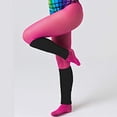 thumbnail image 3 of YWDJ Leg Warmers Y2k Women & Men Fluorescence Color Stripe Boot Cuffs Warmer Knit Leg Party Stockings Black Free, 3 of 8