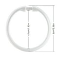 thumbnail image 5 of Mainstays White Plastic Durable O-Shaped Shower Curtain Rings, 12 Count, 5 of 8