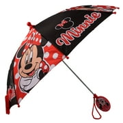 Disney Kids Umbrella, Minnie Mouse Little Girl Rain Wear for Ages 3-7