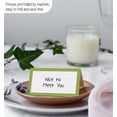 thumbnail image 3 of Inkdotpot Pack Of 24, Solid Tent Tables Place Cards For Table Setting For Wedding Thanksgiving- Christmas Holiday Catering Buffet Food Table Tents- Wedding Name Escort Cards (Yellow), 3 of 5