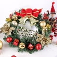 thumbnail image 3 of 12 Inch Christmas Wreath, Outdoor Lighted Christmas Wreath for Front Door, Xmas Wreath for Holiday Christmas Party Decorations, 3 of 5