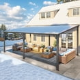 thumbnail image 5 of AECOJOY 12' x 20' Hardtop Gazebo, Heavy Duty Outdoor Gazebo with Galvanized Steel Sloping Roof, All Weatherproof Metal Gazebo Featuring Vertical Stripes for Patio, Backyard, and Lawns, 5 of 7