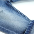 thumbnail image 6 of KIDSCOOL SPACE Baby Jeans,Toddler Elastic Waistband with D-ring High Stretch Denim Pants,Light Blue,2-3 Years, 6 of 6