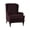 dark coffee, variant on AIGIA Wingback Chair Covers 2 Piece Wing Chair Slipcover Stretch Slipcovers for Wing Chair Cover Jacquard Fabric with Elastic Bottom