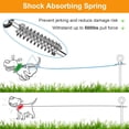 thumbnail image 2 of 10 ft Dog Tie Out Cable, Heavy Duty Dog Chains for Outside with Spring Swivel Lockable Hook, Pet Runner Cable Leads for Yard, Blue Dog Line Tether, 2 of 7
