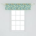 thumbnail image 2 of Ambesonne Nursery Window Valance, Cartoon Repetitive Pattern of Childish Musician Monsters, Curtain Valance for Kitchen Bedroom Decor with Rod Pocket, 54" X 12", Seafoam and Multicolor, 2 of 2
