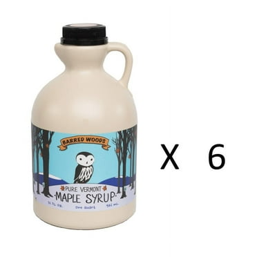 Case of 6 Quart (32 oz) Jugs Pure Vermont Maple Syrup - Grade A Amber Rich