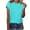 Sky Blue, variant on AherBiu Womens Tops Short Sleeve Crewneck Summer Top Tees Plain Tshirts Basic Dailywear Comfy Shirt