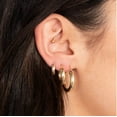 thumbnail image 2 of Mini Bold Gold Hoops, 2 of 4