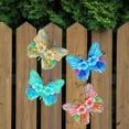 thumbnail image 3 of Artrylin 4 Pieces 6.7in Butterfly Wall Art Decoration Garden Ornaments Outdoor Indoor Metal Wall Art Garden Fence Decorations Yard Wall Hanging Decoration Shed Walls Fences Kitchen Art Deco ,Gift, 3 of 6