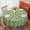 Sunflower And Plank, variant on Sunflower and Plank Blue Pattern Round Tablecloth 70"x70", Wrinkle Resistant Wipeable Table Cover for Kitchen Dining Room Picnic Patio and Party