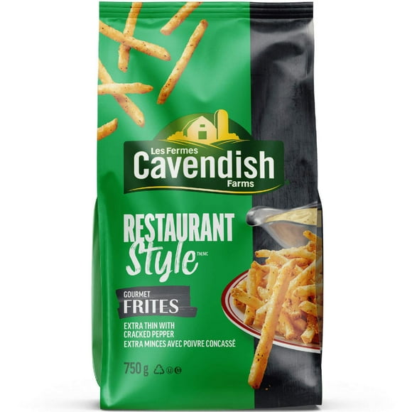 Cavendish Farms Restaurant Style Frites Extra Thin Gourmet Fries, 750 g