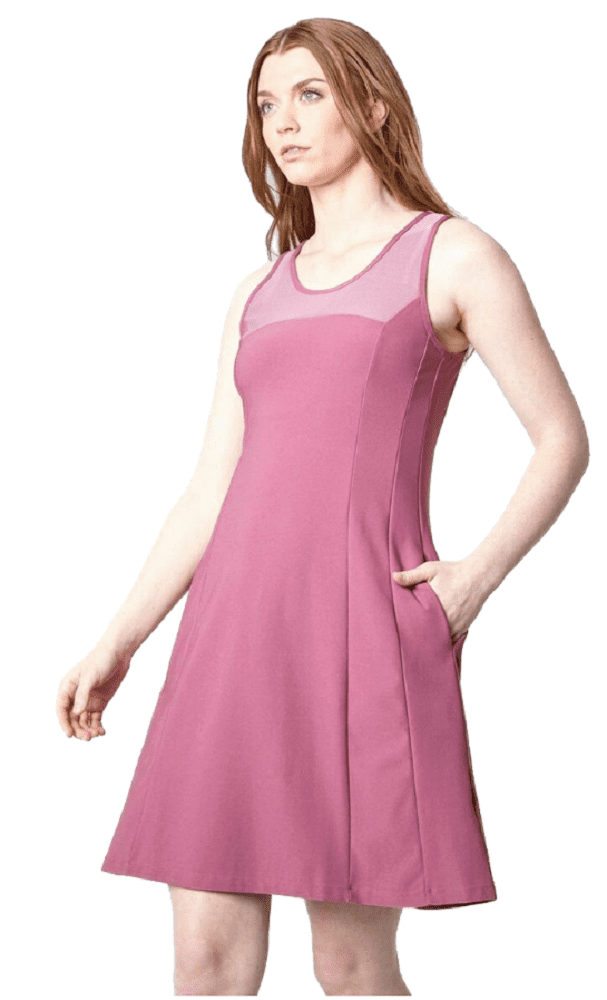 knee length dresses for ladies The Built-In Bra and Short Tennis Dress - Black