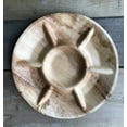 thumbnail image 4 of Plateau Rond à Compartiments de 10” Ou 12” / Assiette Feuille de Mart Bio / 100 % Naturel / Écologique / Robuste et Réutilisable Compostable pour Cour / Jetable / Biodégradable / Fête à Thème, Mariage / Lot de 10, 50 Ou 100, 4 of 6
