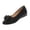 Black, variant on Women's Bowknot Dressy Flats Ballet Low Wedge Round Toe Slip-Ons Comfortable Casual Dressy Office Work Orthopedic Shoes