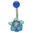 thumbnail image 4 of Acrylic Flower Belly Ring Navel Ring, 4 of 4