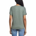 thumbnail image 2 of Weatherproof Vintage Women's Tie Front Top (Olive Heather, Medium), 2 of 2