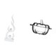 thumbnail image 5 of Escultura Moderna De Resina Con Forma De Llama, Plato Para Dulces, Figura En Forma De Calabaza Con Tapa Para Oficina, Patio, Estantería Y Regalo Decorativo Para Amigos., 5 of 8
