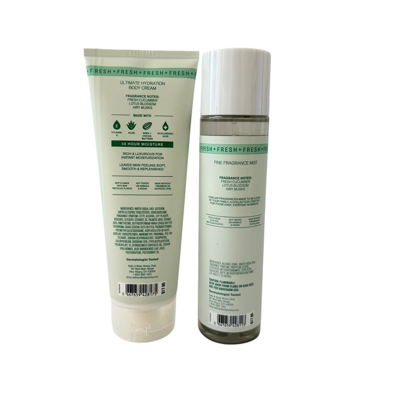 Bath & Body Works Crisp & Clean Mist & Body Cream - Walmart.com