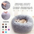 thumbnail image 5 of Matoen Donut Small Dog Bed - Round Cat Beds for Indoor Cats Calming Pet Beds, Cute Plush Modern Dog Beds, Anti Slip Bottom, 5 of 5