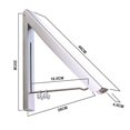 thumbnail image 3 of Retractable Clothes Rack,wall Mounted Folding Clothes Hanger Rack, 3 of 5