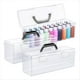 thumbnail image 1 of Caja de Almacenamiento de 3 Piezas para Pinturas Acrílicas de 56 Ml, Organizador Portátil de Acrílico para Manualidades con Asa, 30 Negras., 1 of 5