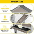 thumbnail image 3 of Aivituvin Rabbit Hutch Indoor Bunny Cage Outdoor with Run Chicken Coop Guinea Pig House with Waterproof Asphalt Roof,No Leakage Pull Out Tray, 3 of 10