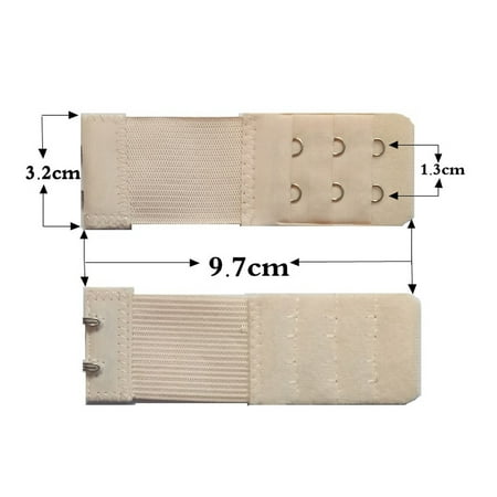 

New Women Bra Extender 3 Rows 2 Hooks Elastic Adjustable Lengthen Clasp For Underwear