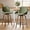 Green, variant on CDCASA Swivel Bar Stools Set of 2, 26 Inch Counter Height Bar Stools with High Backrest, Linen Wood Upholstered Modern Barstools for Kitchen Counter, Green