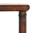 thumbnail image 6 of SAFAVIEH Tudor Dark Brown/Gold Wood Console Table with Shelf (42 in. W x 15.8 in. D x 28.9 in. H), 6 of 10