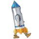 thumbnail image 5 of Mono de astronauta Unisex para niños y niñas, disfraz de Robot para niños, disfraz de Halloween con cohete 3d, 2023, 5 of 5